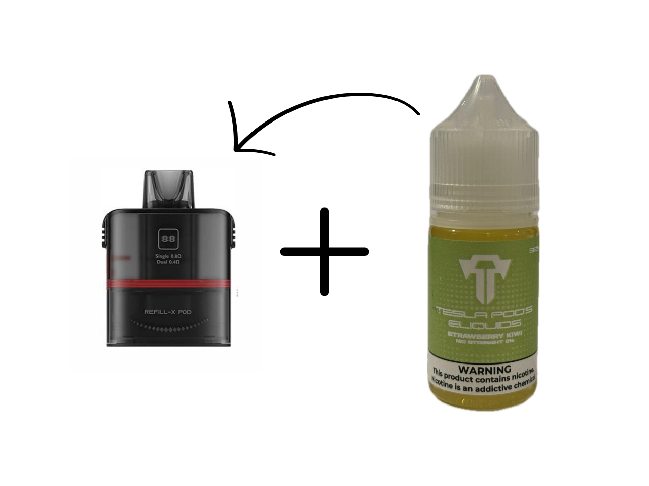 Tesla Bar - REFILL-X POD + TESLA SALT 50 MG