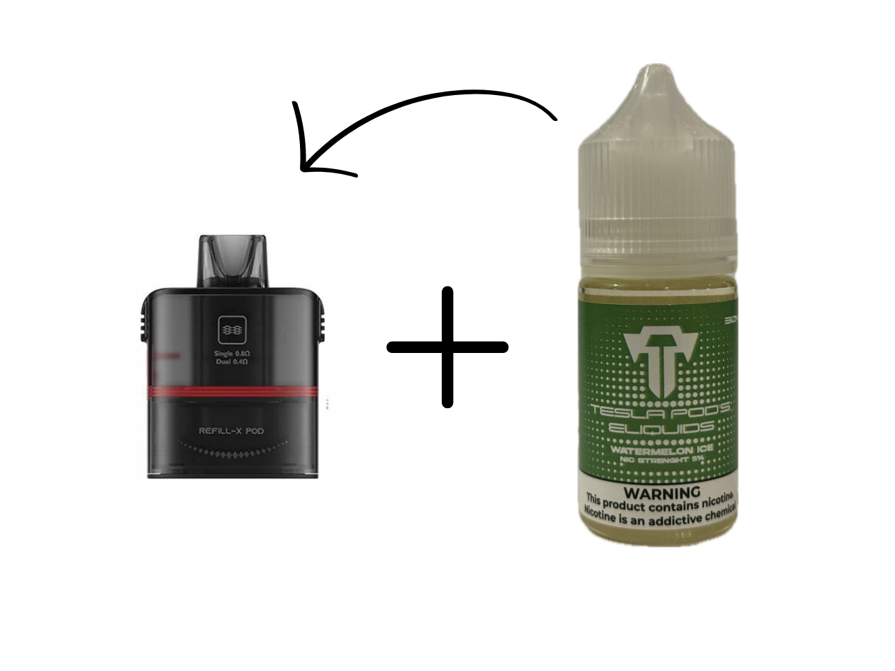 Tesla Bar - REFILL-X POD + TESLA SALT 50 MG