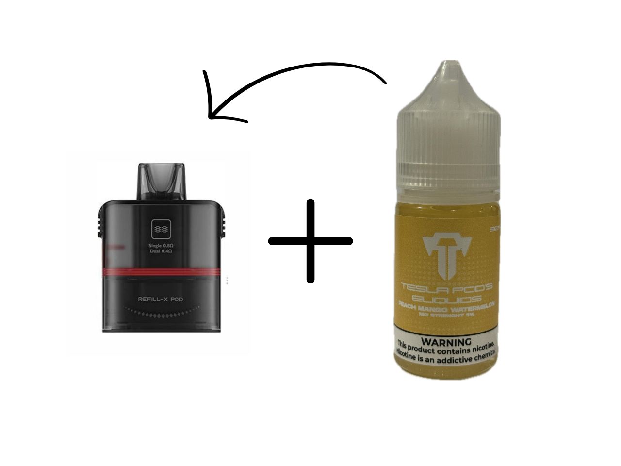 Tesla Bar - REFILL-X POD + TESLA SALT 50 MG