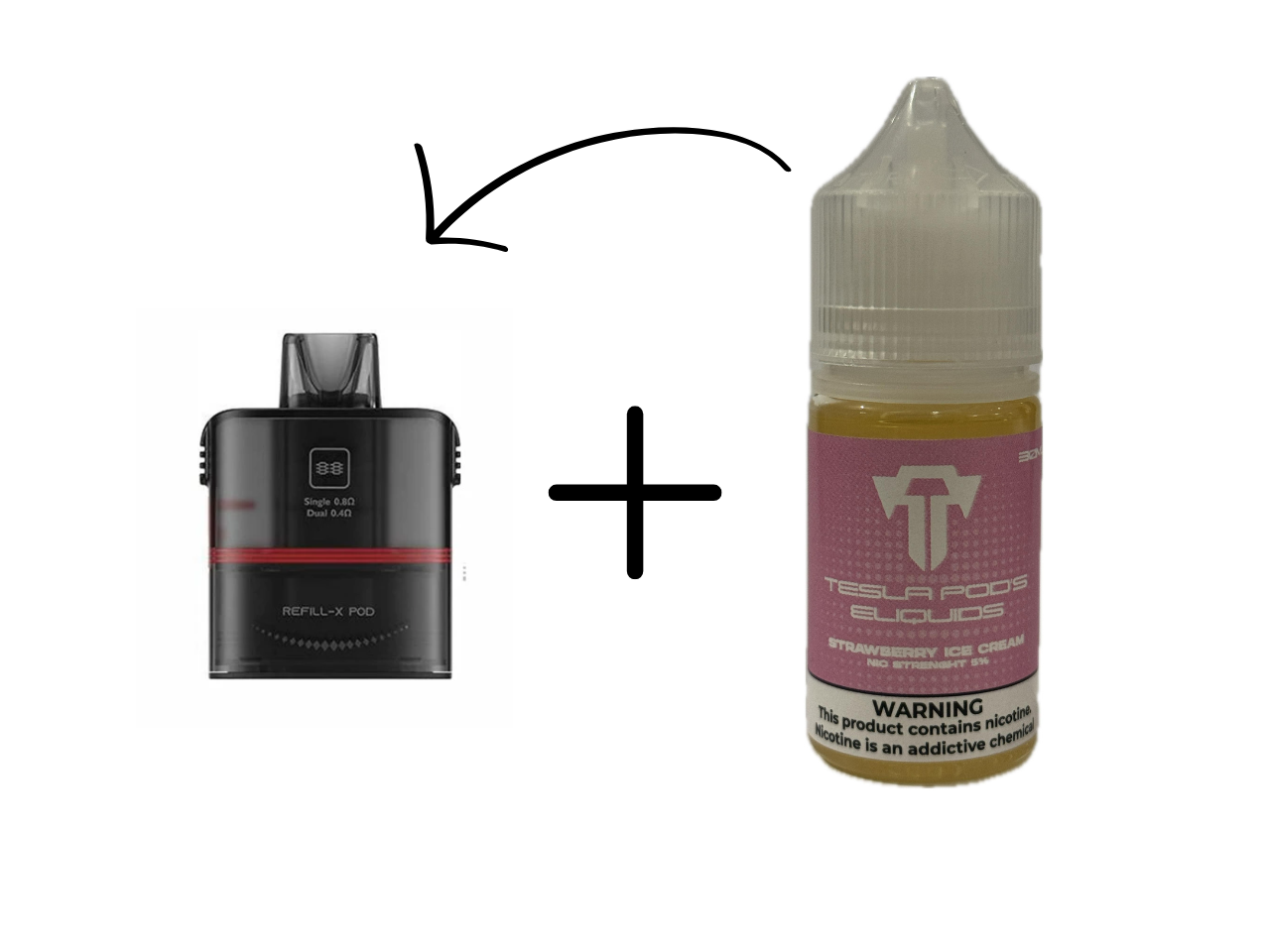 Tesla Bar - REFILL-X POD + TESLA SALT 50 MG
