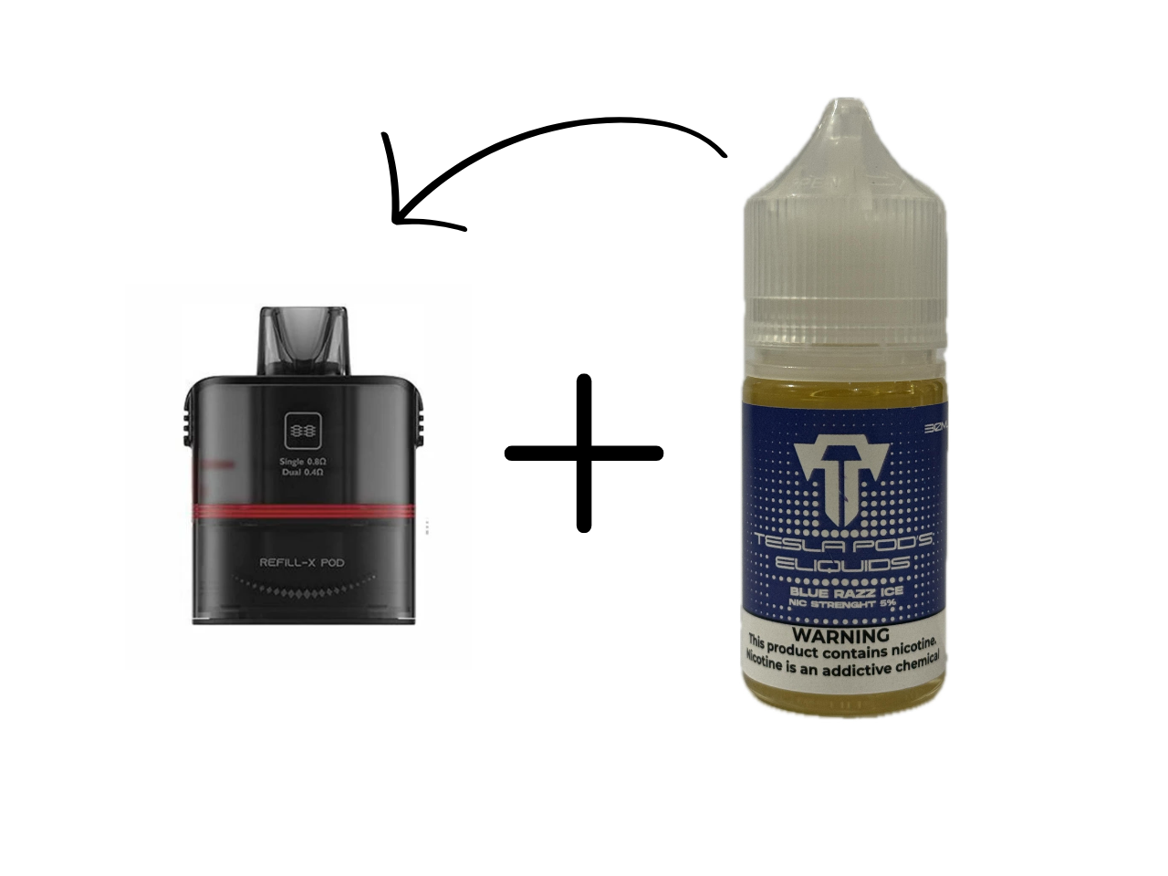 Tesla Bar - REFILL-X POD + TESLA SALT 50 MG