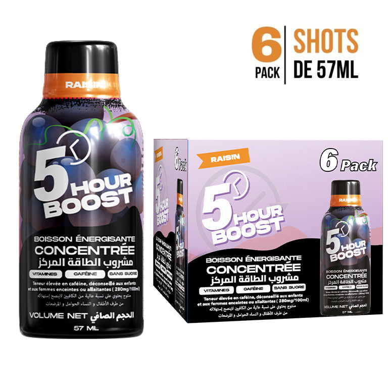 5 HOUR BOOST -Boisson énergisante – Boite de 6 Pièces