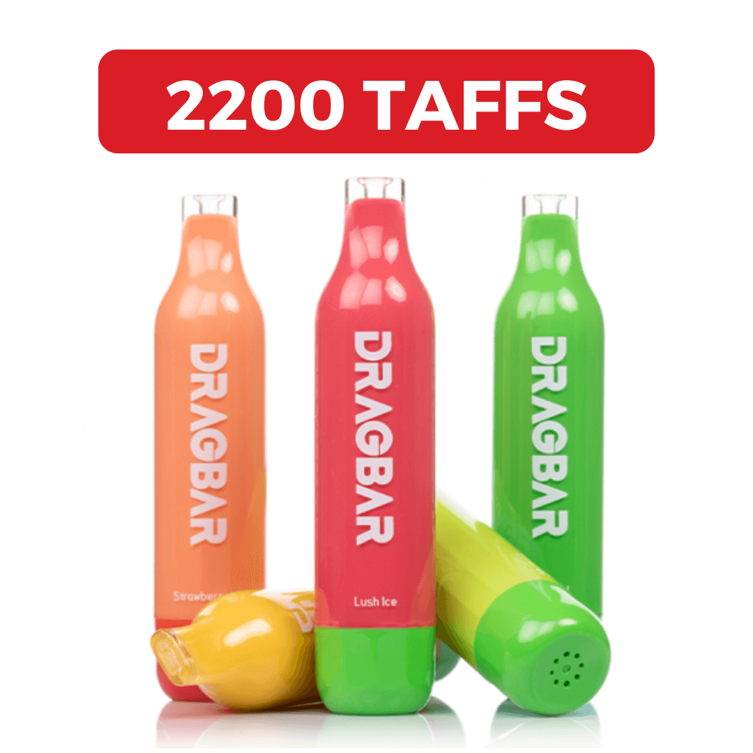 E-Cigarette Jetable - DRAG BAR - 2200 Taffs (5%/ml) |Cigarette électronique Dar Bouazza, Ain Diab, Tamaris, Casablanca