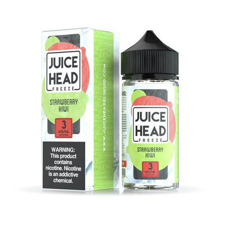 Juice Head - Strawberry Kiwi (FREEZE) 100ml |Cigarette électronique Dar Bouazza, Ain Diab, Tamaris, Casablanca