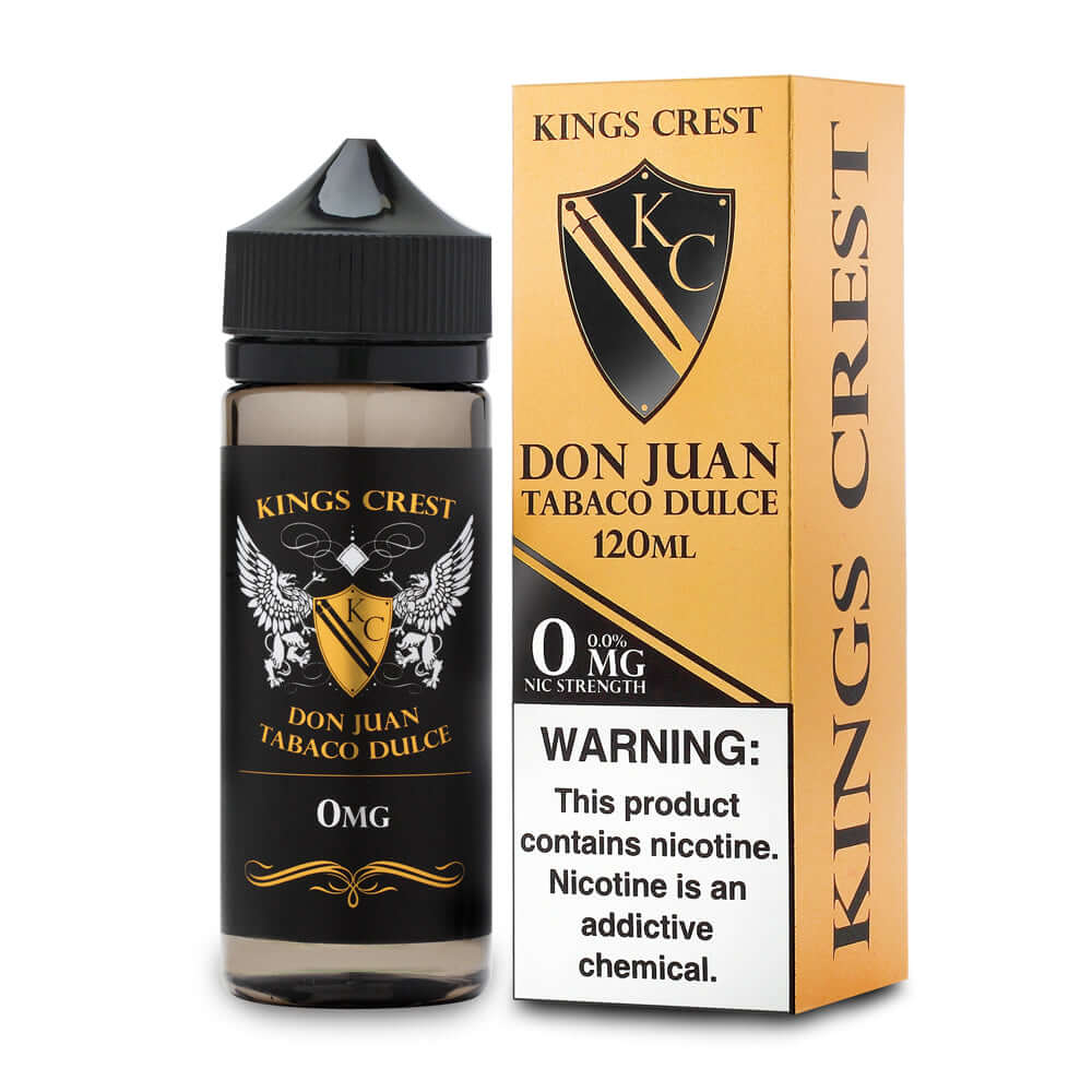 King Crest - Don Juan Tabaco Dulce - E-Liquide 120ml |Cigarette électronique Dar Bouazza, Ain Diab, Tamaris, Casablanca