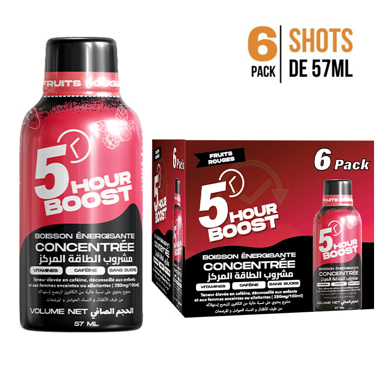 5 HOUR BOOST  -Boisson énergisante – Boite de 6 Pièces