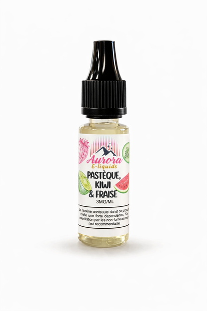 Aurora e-liquides - Pastèque kiwi et fraise - 10ML