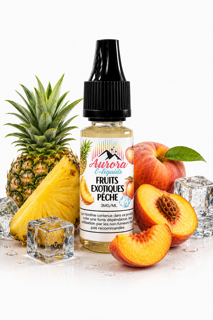 Aurora e-liquides - Fruits Exotiques Pêche - 10ML