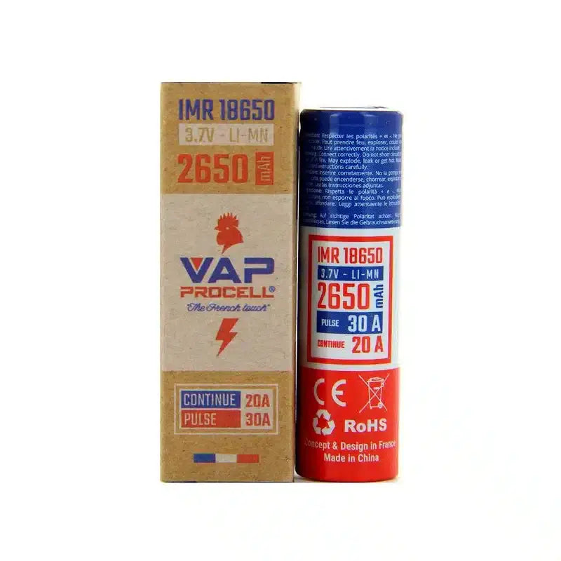 Vap Procell - Accu IMR 18650 Power 2650 Mah