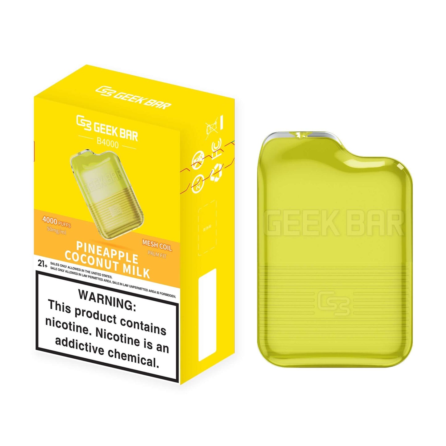 E-cigararette jetable-Geek Bar 4000 Puffs (5% ml) |Cigarette électronique Dar Bouazza, Ain Diab, Tamaris, Casablanca