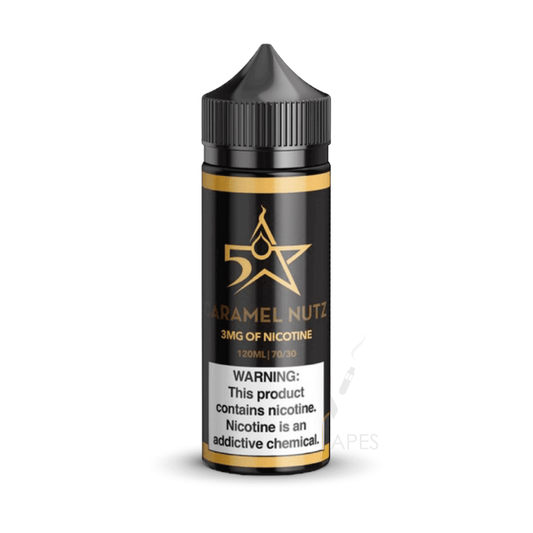 Five Star Juice - Caramel Nutz - E-Liquide 120ml |Cigarette électronique Dar Bouazza, Ain Diab, Tamaris, Casablanca