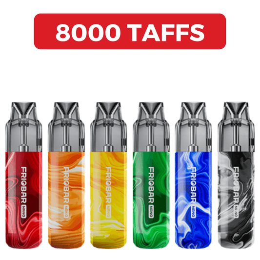 E-cigarette jetable - FRIOBAR Nano -  8000 Puffs