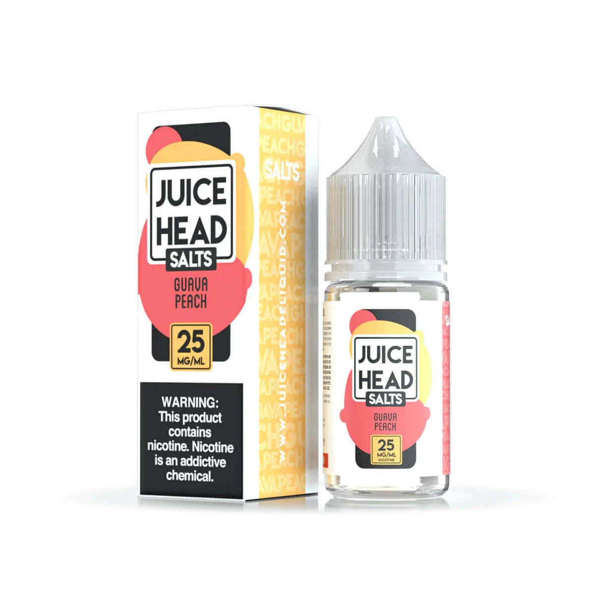 JUICE HEAD-GUAVA PEACH SALTS 30 ML |Cigarette électronique Dar Bouazza, Ain Diab, Tamaris, Casablanca